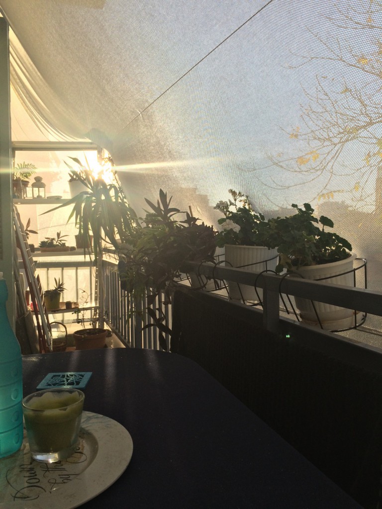 Good morning - my balcony