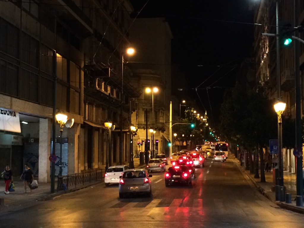 Still a lot of traffic late at night