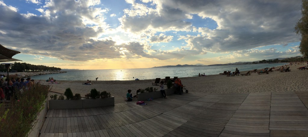 Sun-down at the beach(-bar)