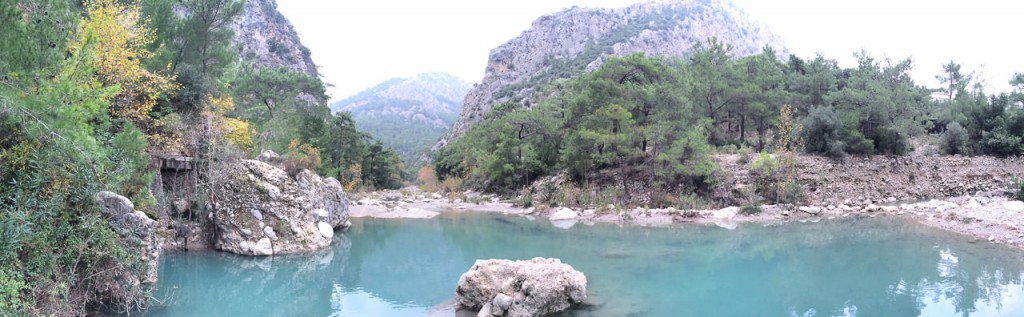 Lake inside Kemer Canyon