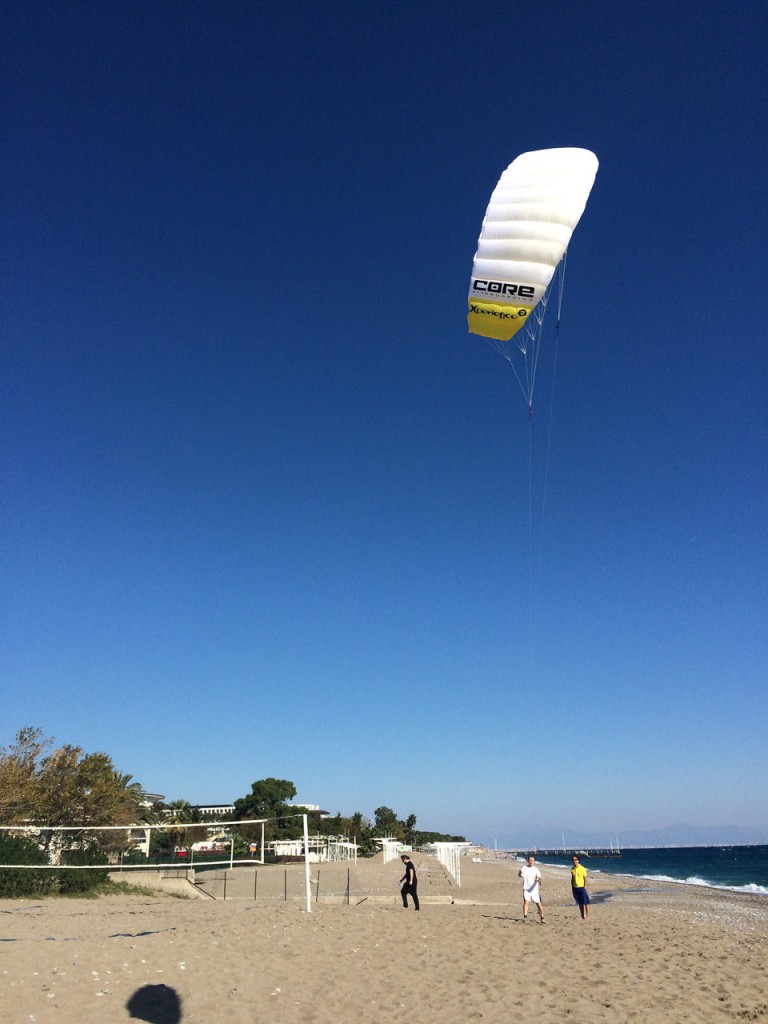 Playing with the kite