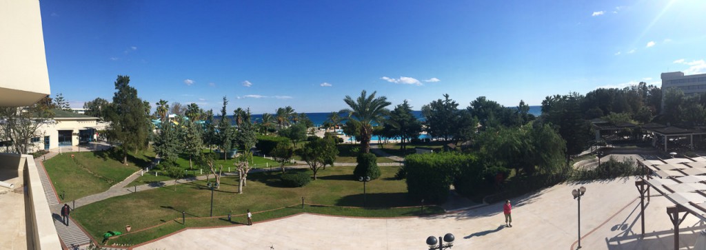 View over the park resort
