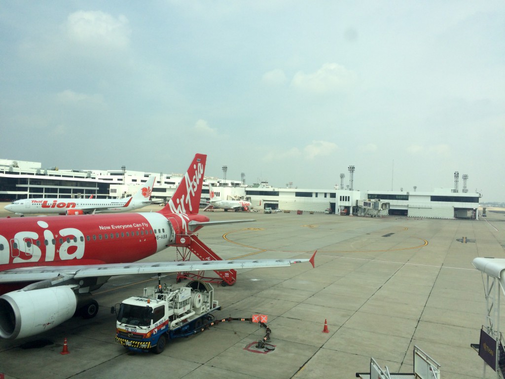 The older airport at Bangkok is home to the cheap airlines